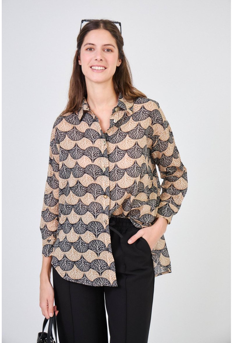 CHEMISE IMPRIMÉE EN COTON