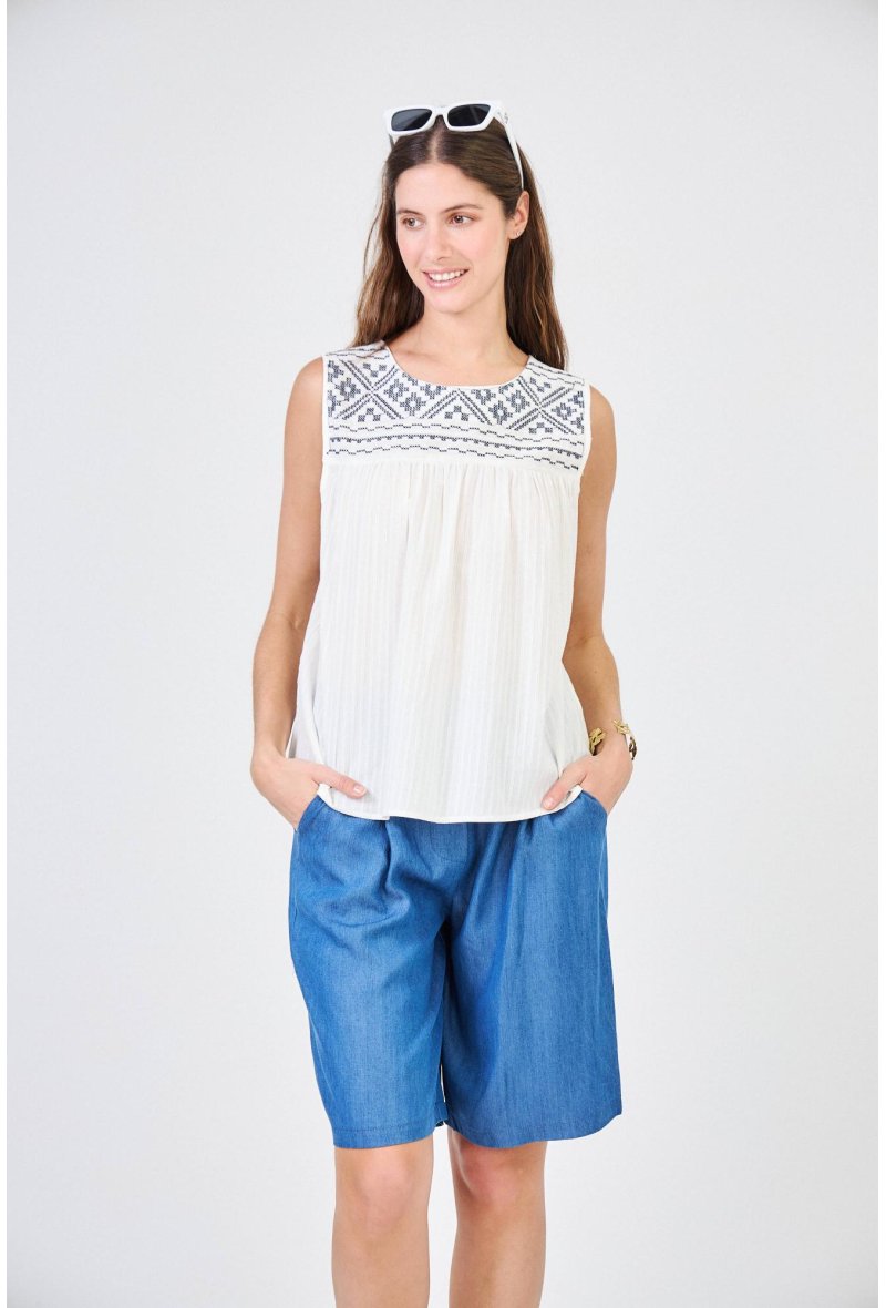 BERMUDA EFFET JEANS