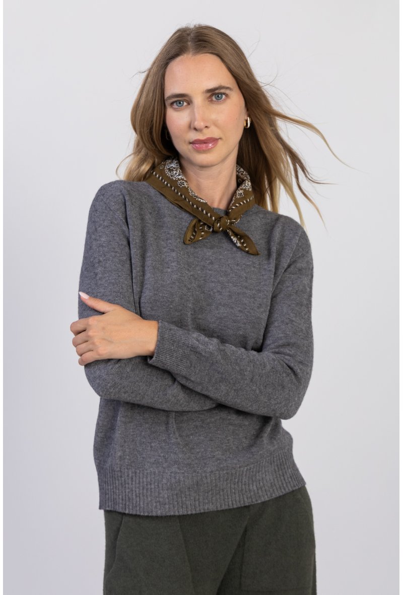 PULL COL ROND SANS COUTURE