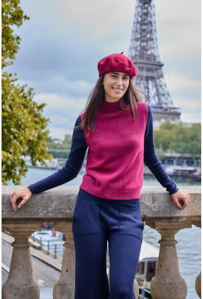 PULL COL MONTANT SANS COUTURE