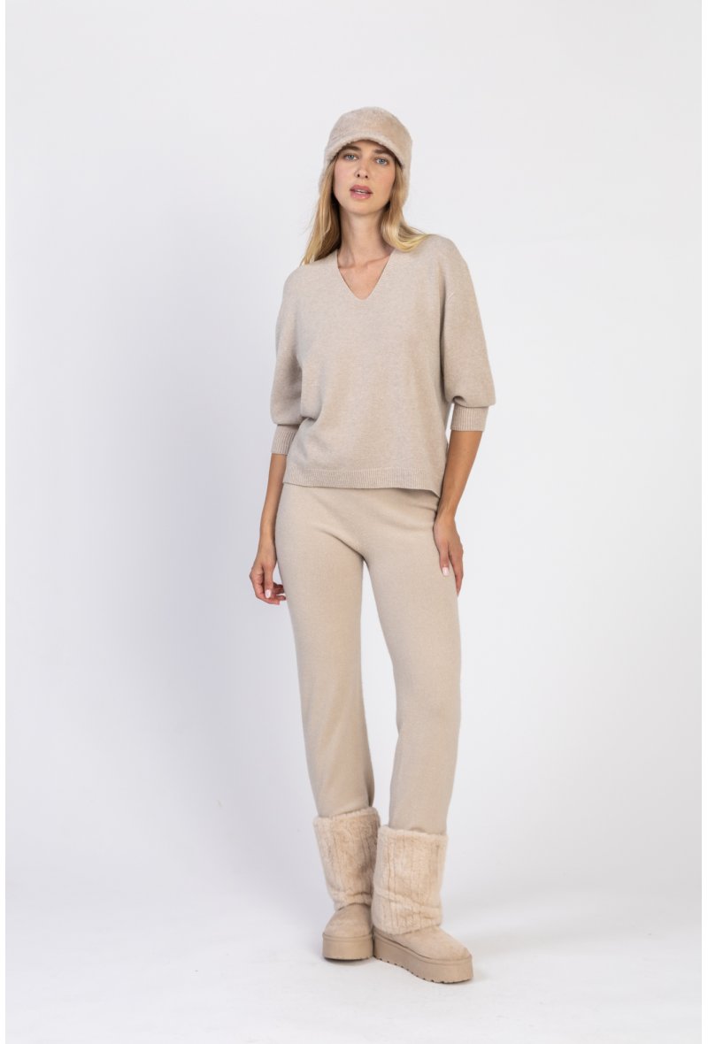 PULL COL V SANS COUTURE