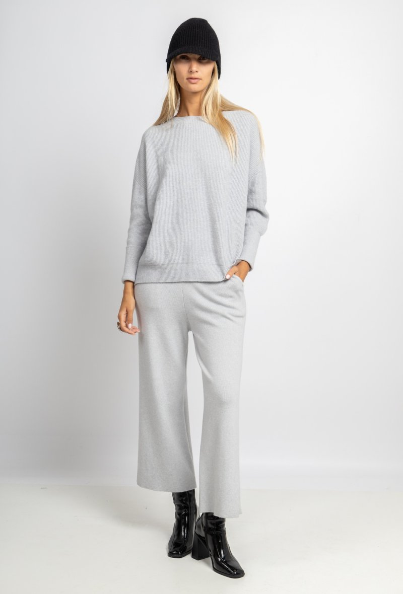 PANTALON LARGE EN MAILLE