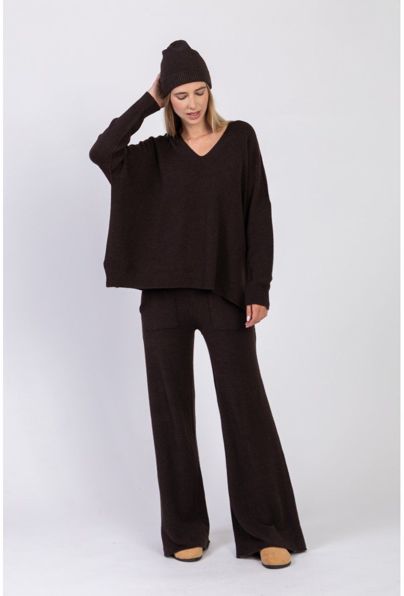 PULL COL V SANS COUTURE