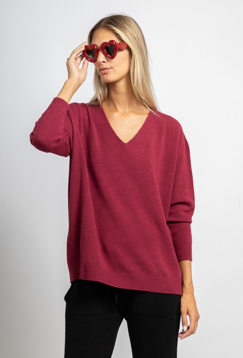 PULL COL V SANS COUTURE